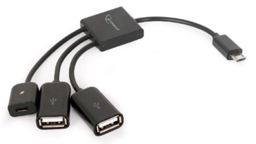 Адаптер Gembird, Micro USB/USB 2.0 Type A, черный
