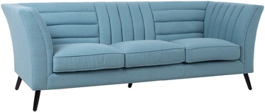 Sofa Home4you Piano Blue, 222 x 87 x 77 cm