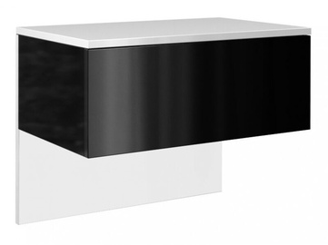 Naktinis staliukas Top E Shop Lili White Mat/Black Gloss
