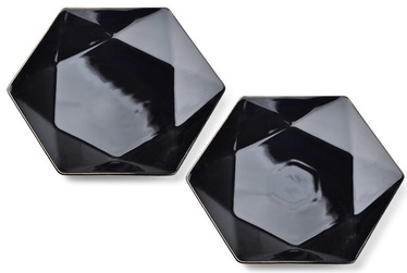 Mondex Ralph Dinner Plates Black 2pcs