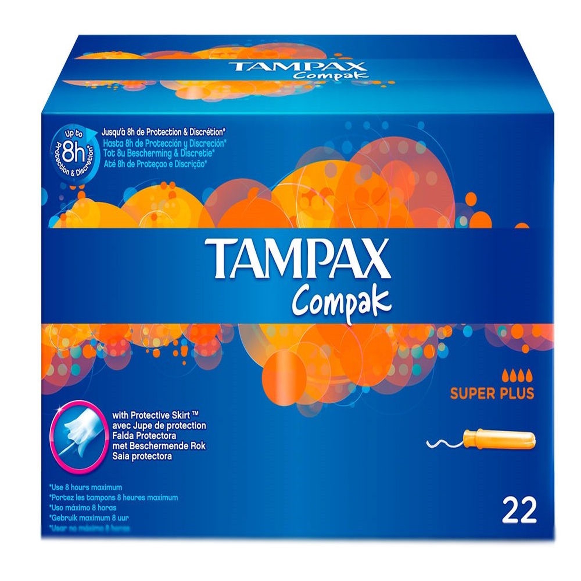 Higieniniai tamponai Tampax Compak Superplus Tampons 22pcs Senukai.lt