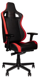 Spēļu krēsls Noblechairs Epic Compact, 112 - 122 x 49 x 112 - 122 cm, melna/sarkana