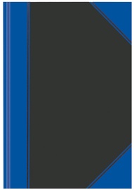 Herlitz Hardback Notebook A4 Black/Blue 10922326