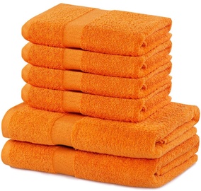 Набор полотенец для ванной DecoKing Marina, oранжевый, 6 шт.