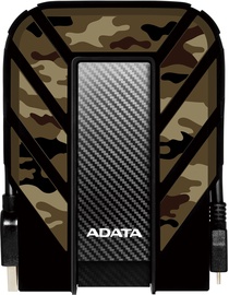 Kietasis diskas Adata HD710M, HDD, 1 TB, ruda