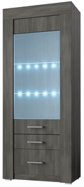 Idzczak Meble Tienen 02 Glass Cabinet 1D Black Pine
