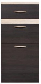 Apakšējais virtuves skapītis Black Red White Junona Line D3S/40/82 Wenge/Sonoma Oak, 400x470x850 mm