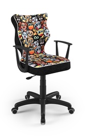 Bērnu krēsls Norm ST28, melna/sarkana, 37 cm x 101 cm