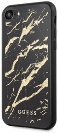 Guess Glitter Marble Glass Back Case For Apple iPhone 7/8/SE 2020 Black