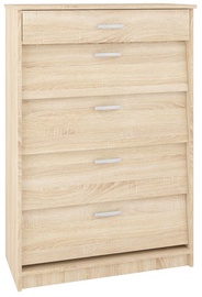 Apavu plaukts ML Meble ML 08 Sonoma Oak, 800x400x1180 mm