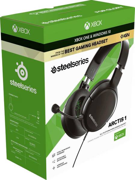 Проводная игровая гарнитура Steelseries Arctis 1 XBOX, черный