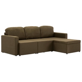 Диван-кровать VLX 3-Seated 288785, коричневый, 216 x 149 x 72 см