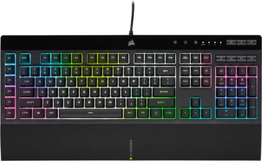 Klaviatūra Corsair K55 RGB PRO XT DE, melna