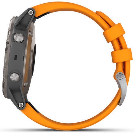 Умные часы Garmin Fenix 5 Plus, oранжевый