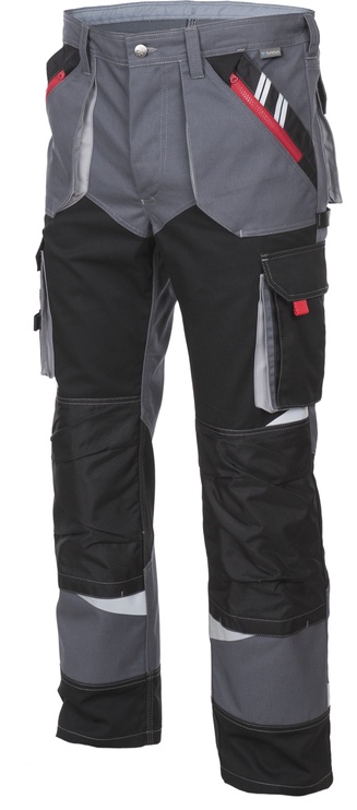 Рабочие штаны Sara Workwear Expert 10537, черный/серый, хлопок/полиэстер, M размер