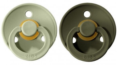 Bibs Colour Round Pacifier 2pcs Sage/Hunter Green 6-18m