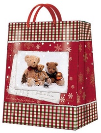 Paw Decor Collection Gift Bag Teddy Bear Family Small