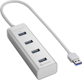 Sharkoon 4-Port USB 3.0 Hub Silver