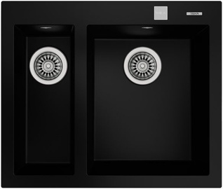 Köögivalamu Teka 2B 590 TG Black, kivi, 590 mm x 500 mm x 208 mm