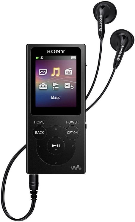 Muusikamängija Sony NW-E394, must, 8 GB