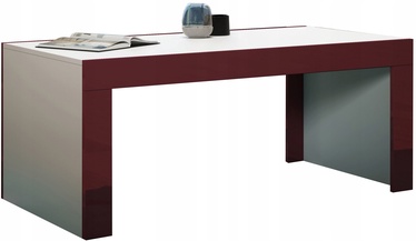 Kafijas galdiņš Pro Meble Milano White/Red, 1200x600x500 mm