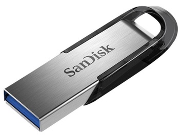 USB pulk SanDisk Ultra Flair, hõbe, 128 GB