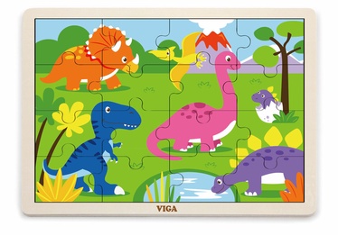 Puzle VIGA Dinosaur, 16 gab.