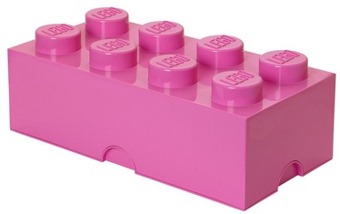 Uzglabāšanas kaste LEGO® Storage Brick 8 Large, 12.1 l, rozā, 50 x 25 x 18 cm