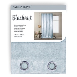 Öökardin AmeliaHome Blackout Veras, hõbe, 1400 mm x 2500 mm