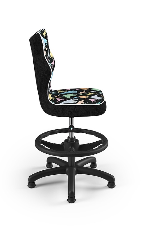 Детский стул с колесиками Petit HC+F ST30, черный/фиолетовый/многоцветный, 30 см x 89.5 см