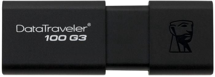 USB atmintinė Kingston DT100G3, juoda, 32 GB