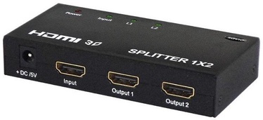 Адаптер Savio CL-42 Video Splitter HDMI 1x2 HDMI HDMI, HDMI 19 pin female x 2, черный