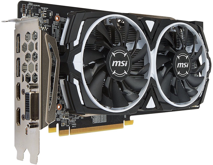 Видеокарта MSI Radeon RX 580 Armor OC RX580ARMOR8GOC, 8 ГБ, GDDR5