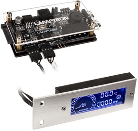 Lamptron TC20 Fan Speed Displayer&RGB LED Controller Silver (bojāts iepakojums)