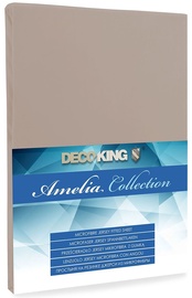 Voodilina DecoKing Amelia Cappuccino, 180x200 cm, kummiga