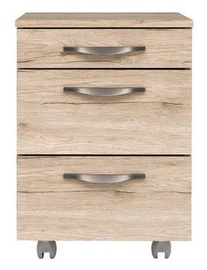 Black Red White Executive Drawer San Remo Oak