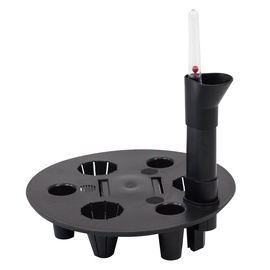 Puķu poda šķīvis Prosperplast 460, melna, 340 mm