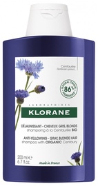 Šampoon Klorane Anti-Yellowing - Gray, Blond Hair, 200 ml