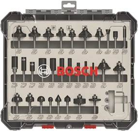 Bosch Mixed Router Bit Set 1/4" 30pcs 2607017474