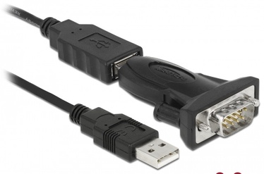 Adapter Delock 61425 61425 USB 2.0 A male, RS-232 DB9 male, 0.8 m, must