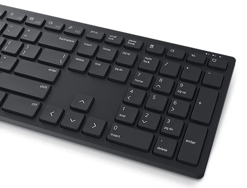 Клавиатура Dell KM5221W EE, черный, беспроводная