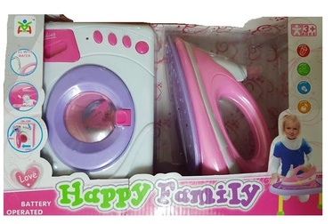 Tommy Toys Happy Family Washing Machine And Iron 440654