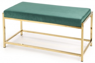 Pufs Halmar Mokka Dark Green/Gold, 97x44x46 cm