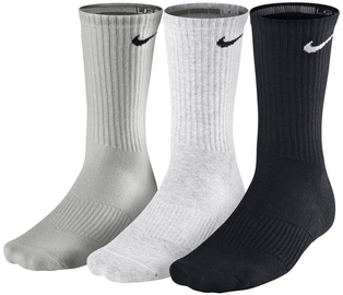 Nike Cushion Crew Socks SX4700 901 Grey Black 3 Pack 38-42