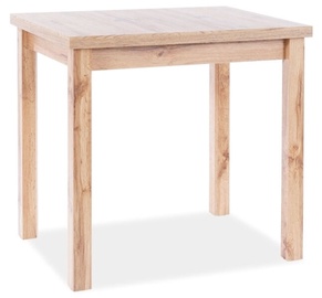 Pusdienu galds Signal Meble Scandinavian Adam, ozola, 900x650x750mm