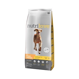 Sausas ėdalas šunims Nutrilove Active, su vištiena, 3 kg