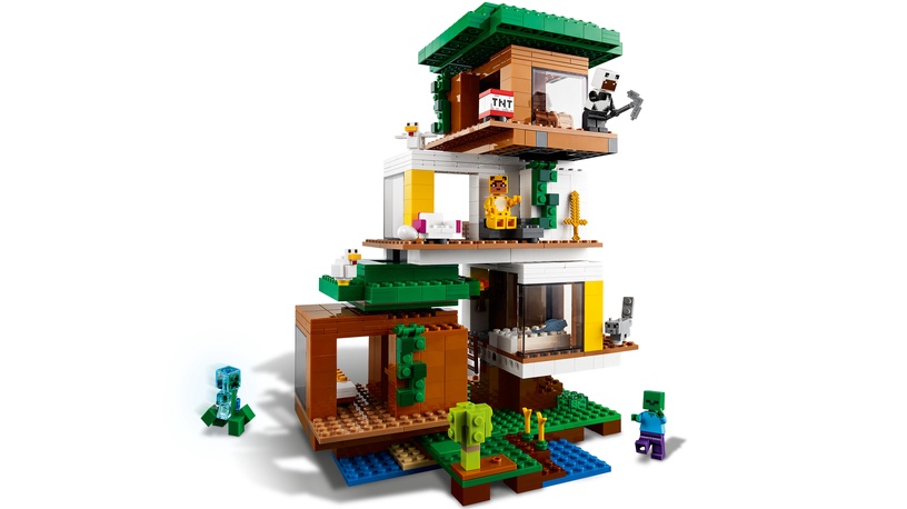 Konstruktor LEGO Minecraft Moodne puuonn 21174, 909 tk