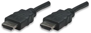 Laidas Manhattan HDMI 19 pin male, HDMI 19 pin male, 3 m, juoda