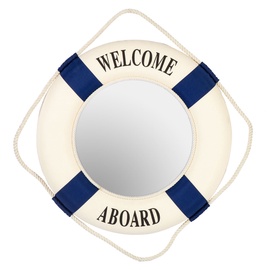 Home4you Beach House Lifebuoy Mirror D50cm