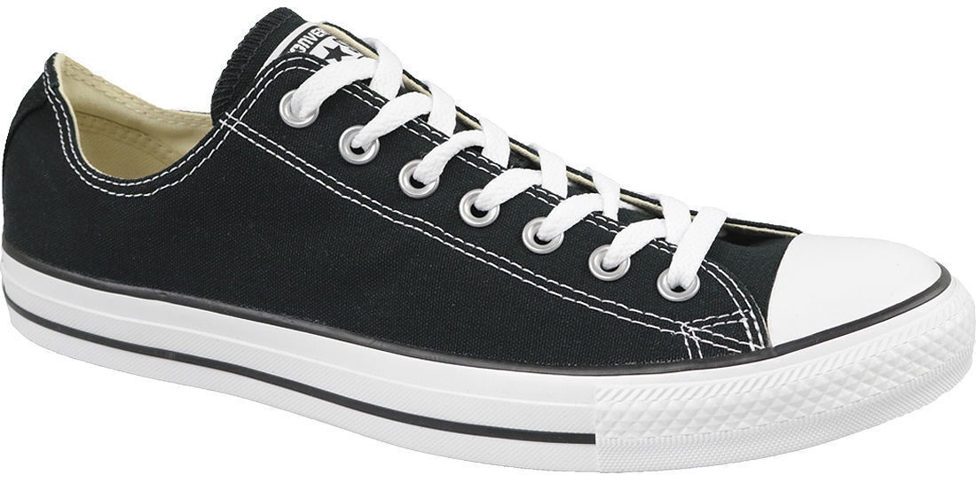 all black low top converse